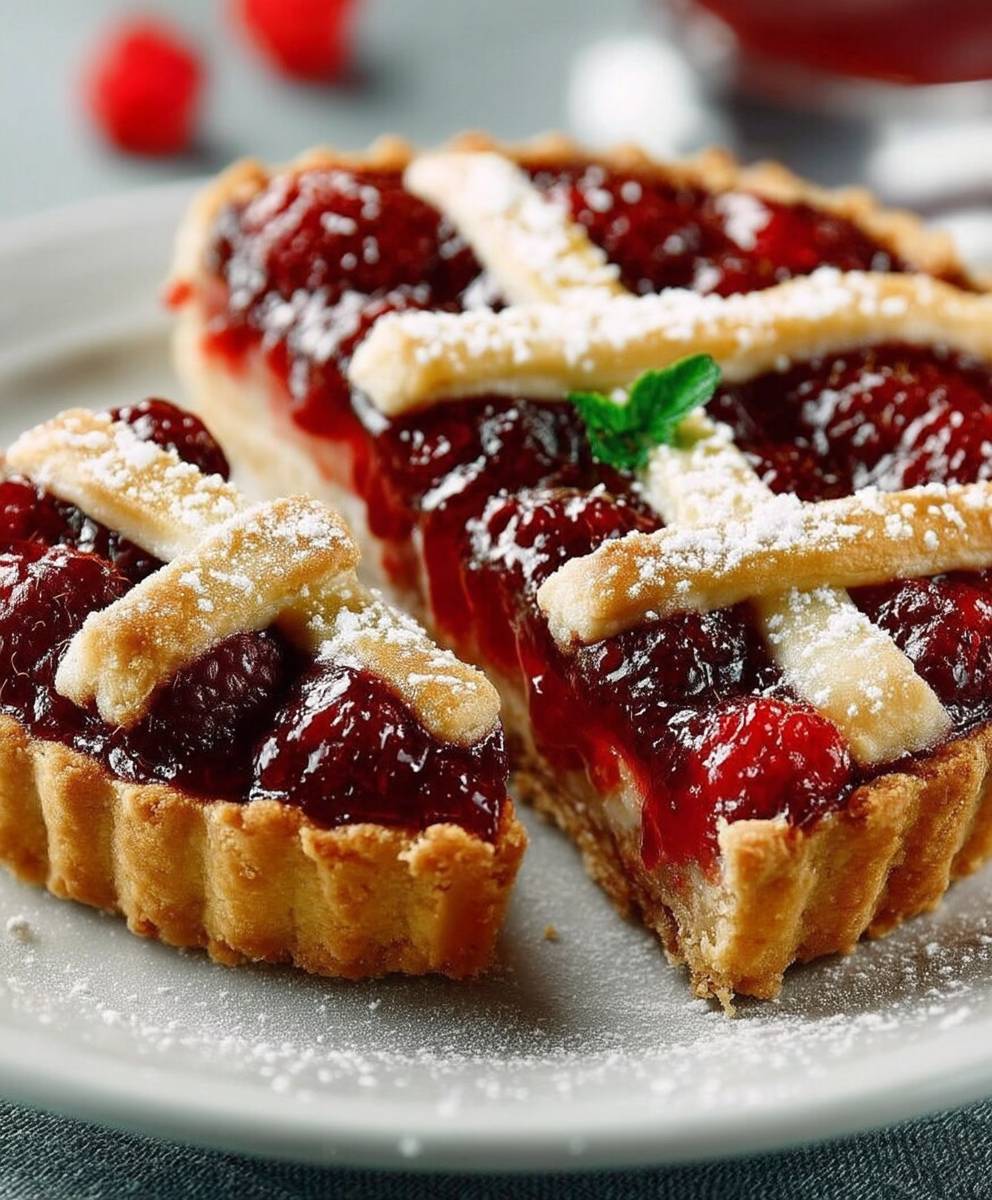Tarte aux framboises facile