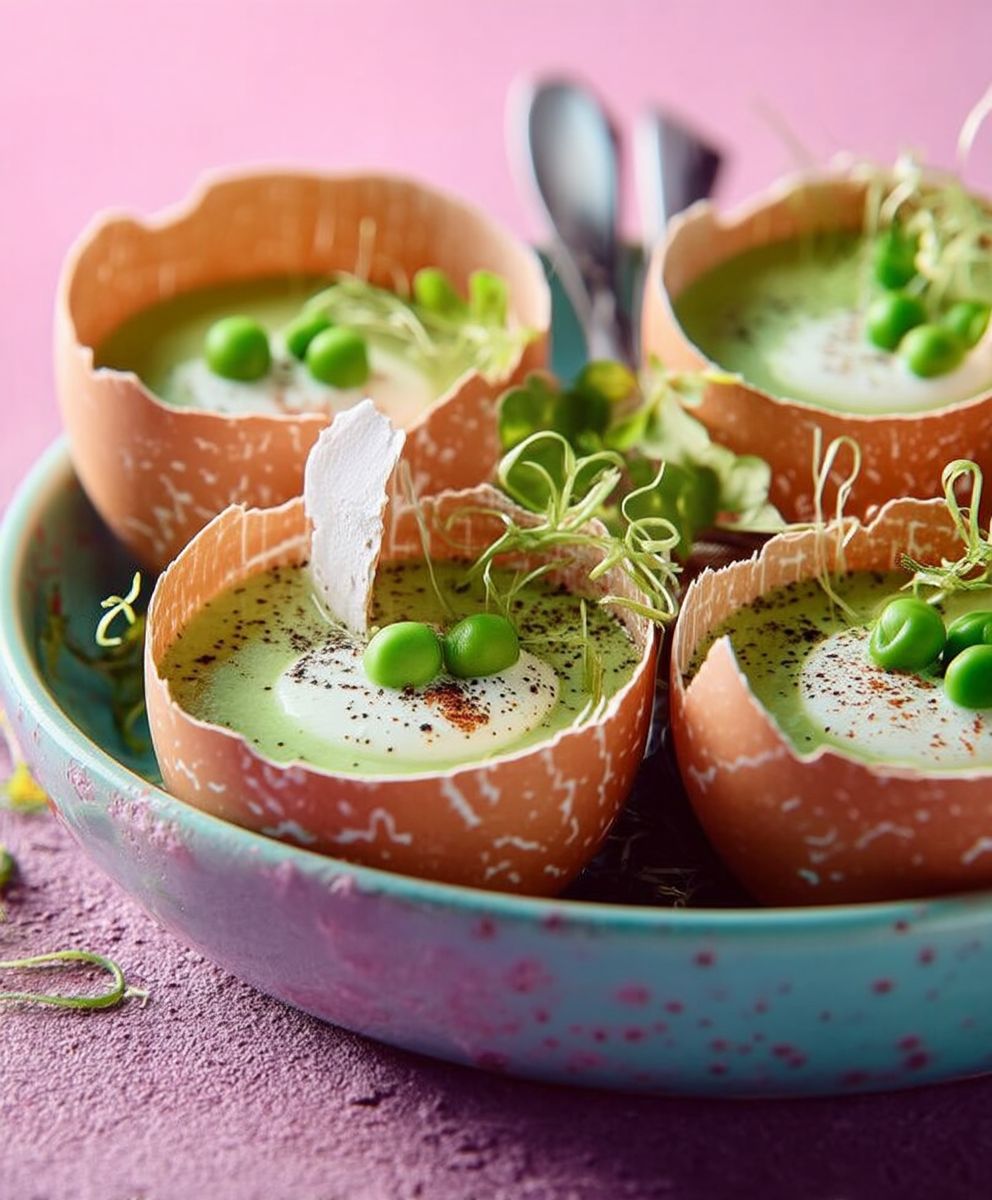 Gaspacho petits pois facile