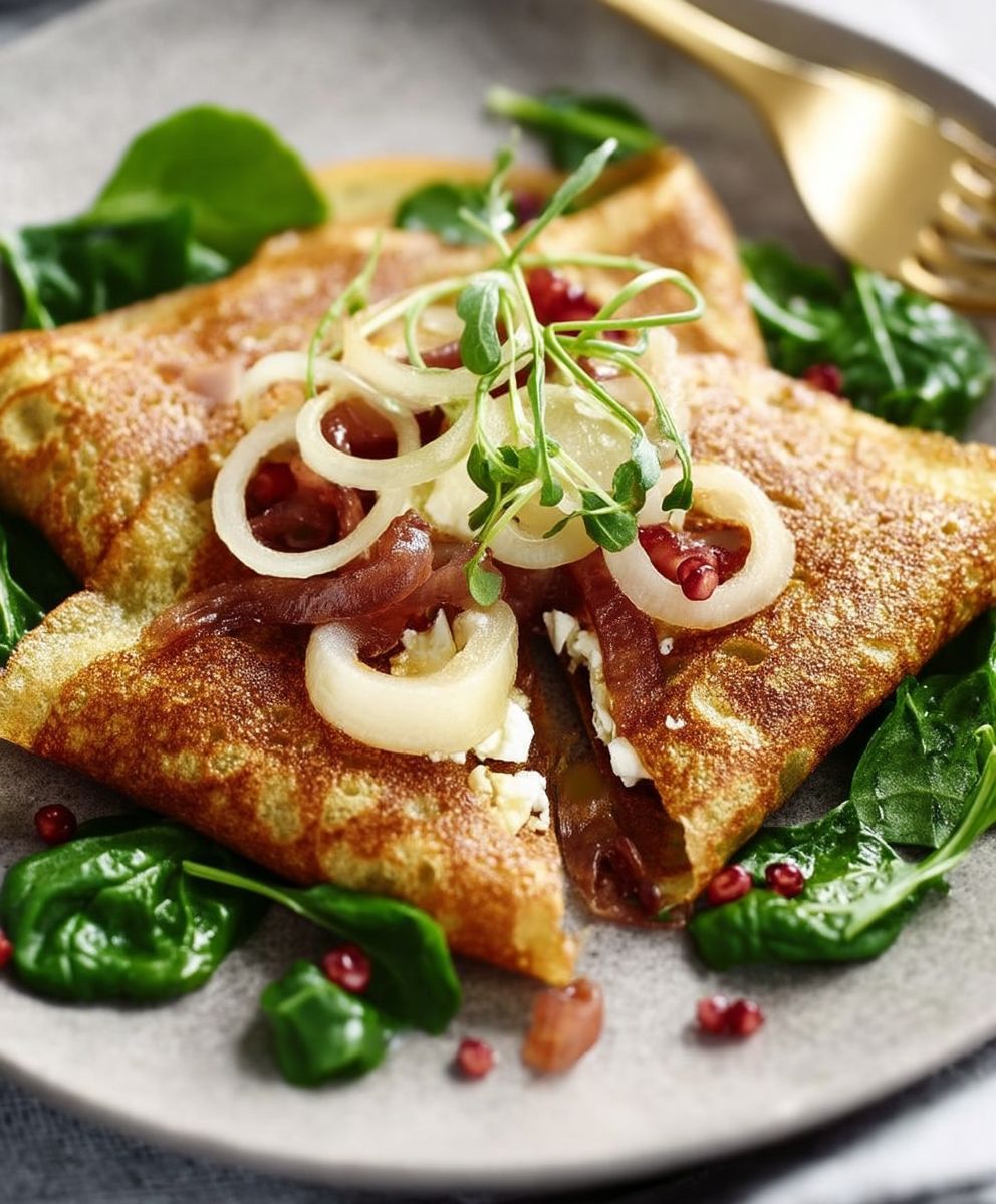 Galettes oignons chèvre