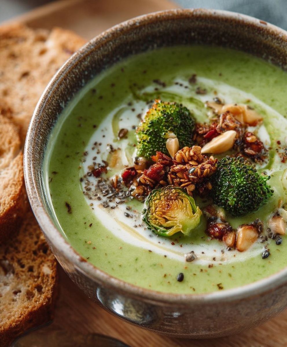Velouté brocoli granola