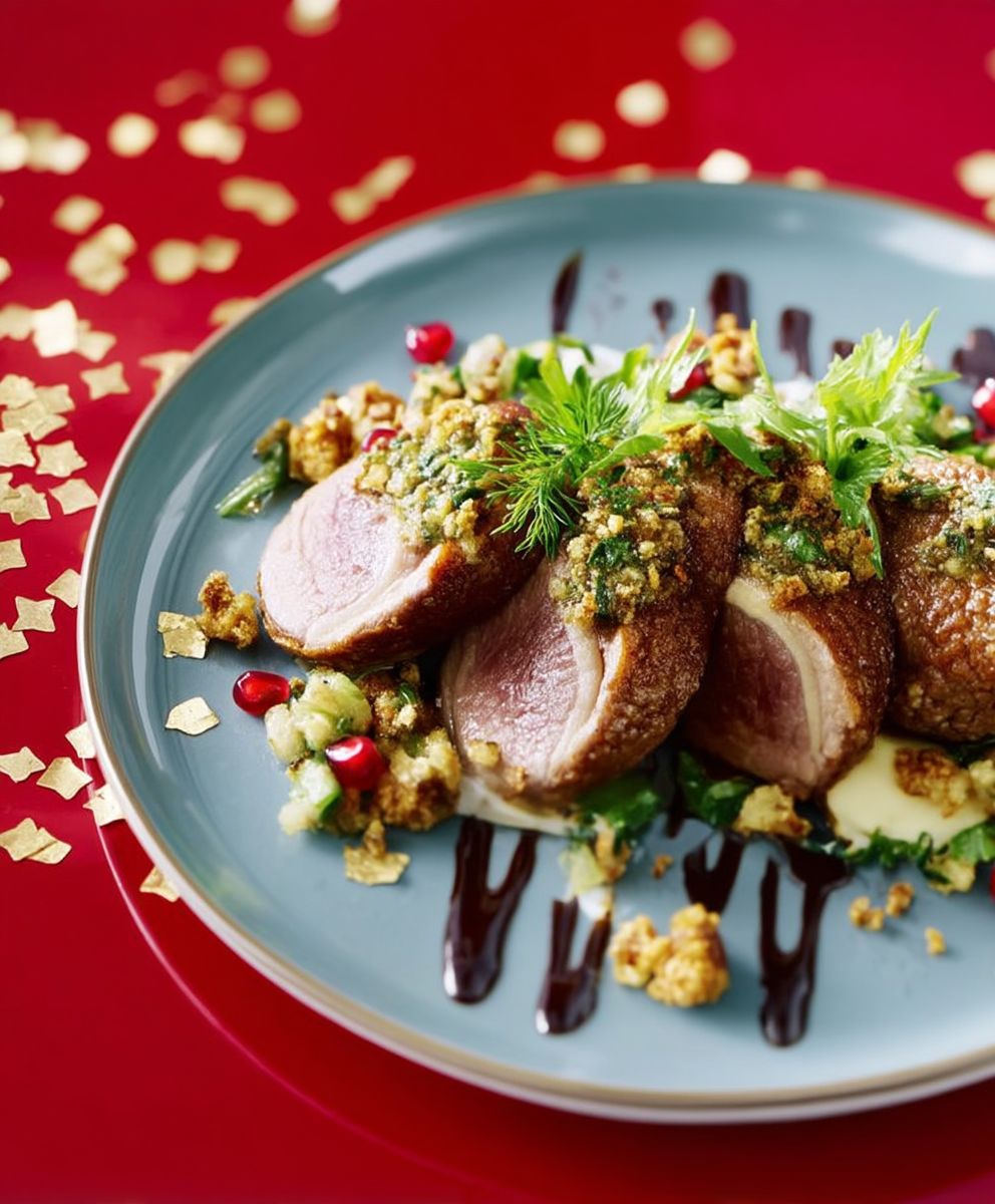 Magrets farcis poêlée forestière