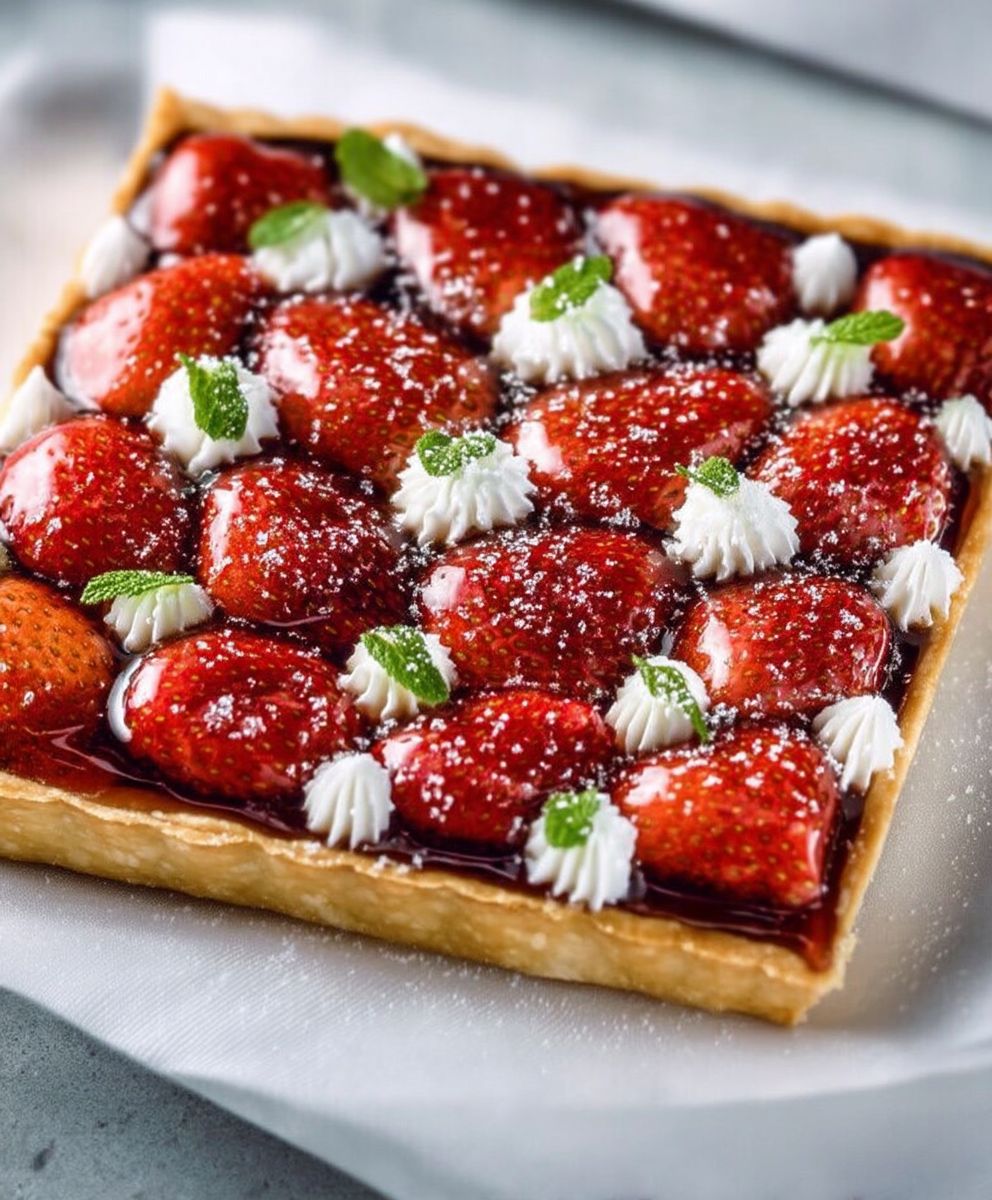 Tarte aux fraises facile