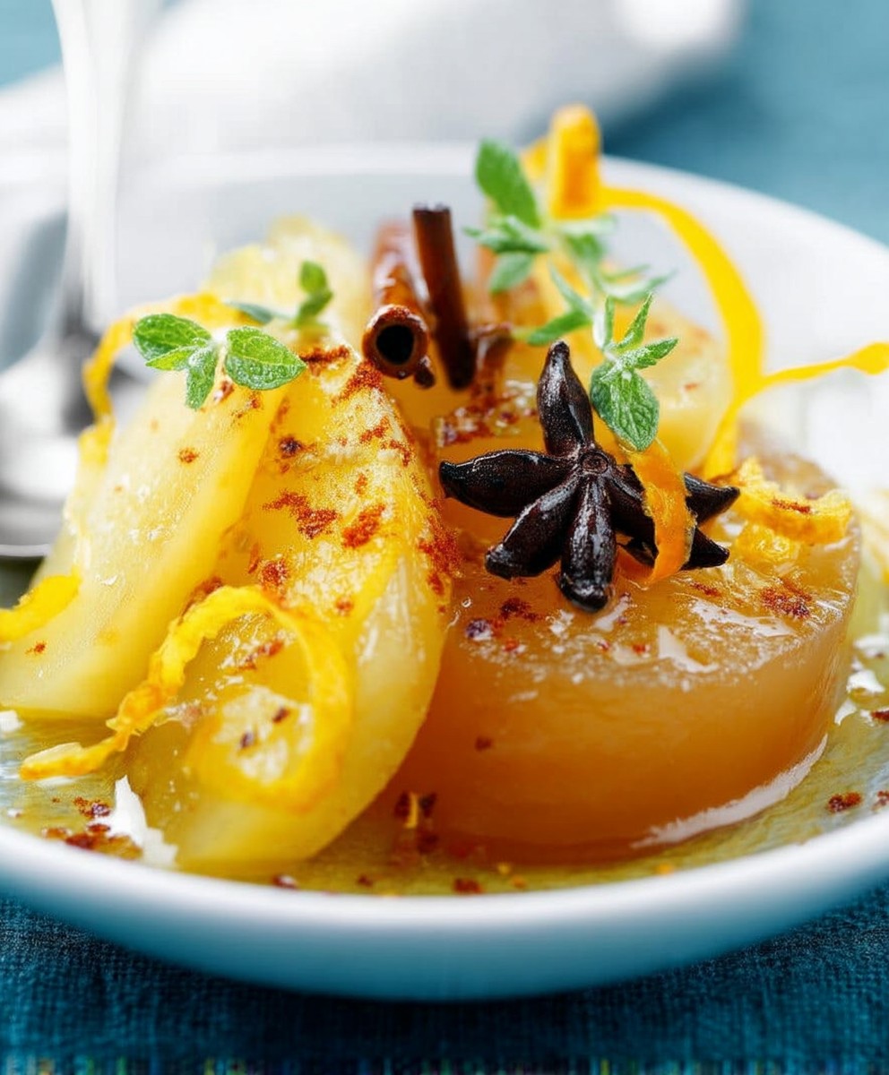 Coing orange épices