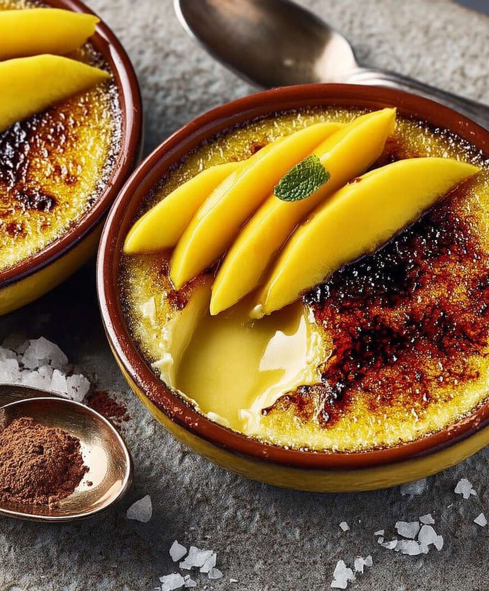 Creme brulee mangue