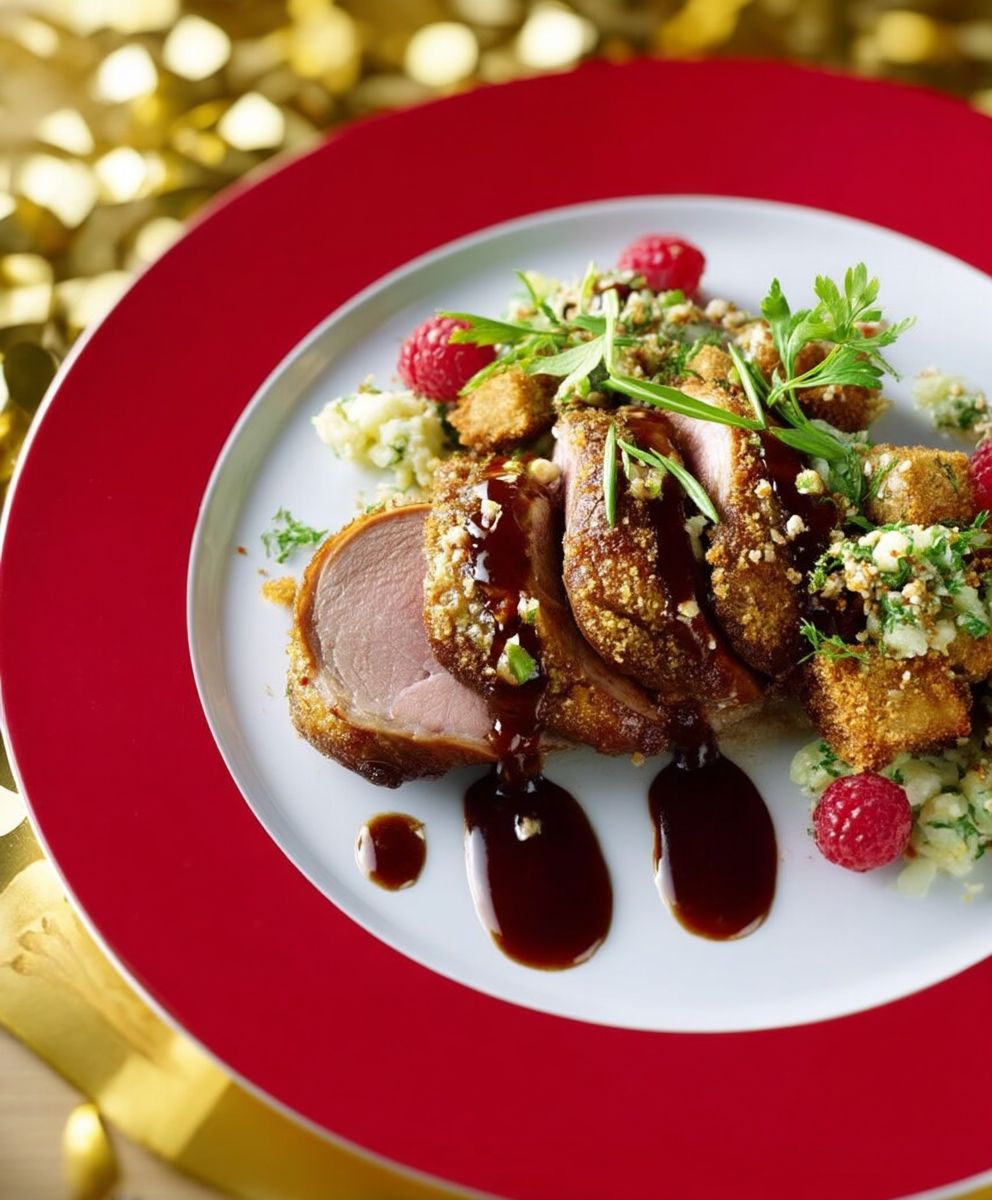 Magrets farcis poêlée forestière