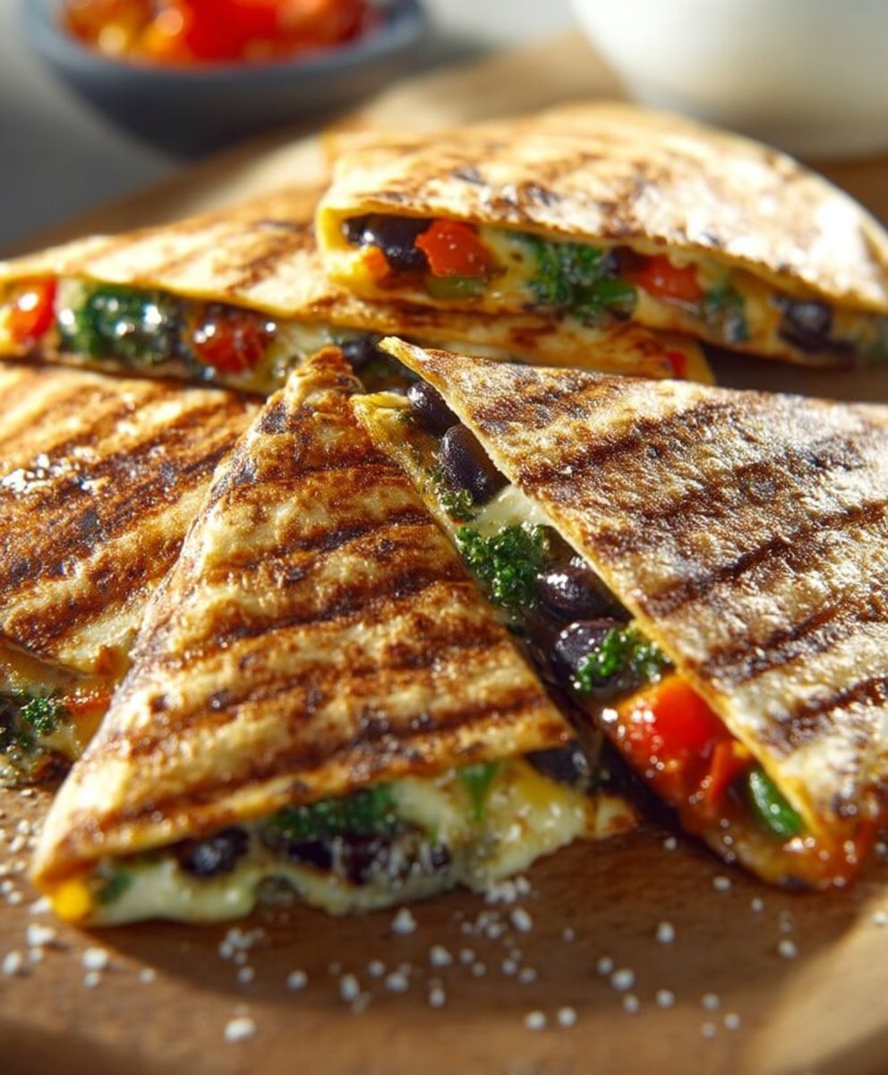 Quesadillas aux légumes faciles
