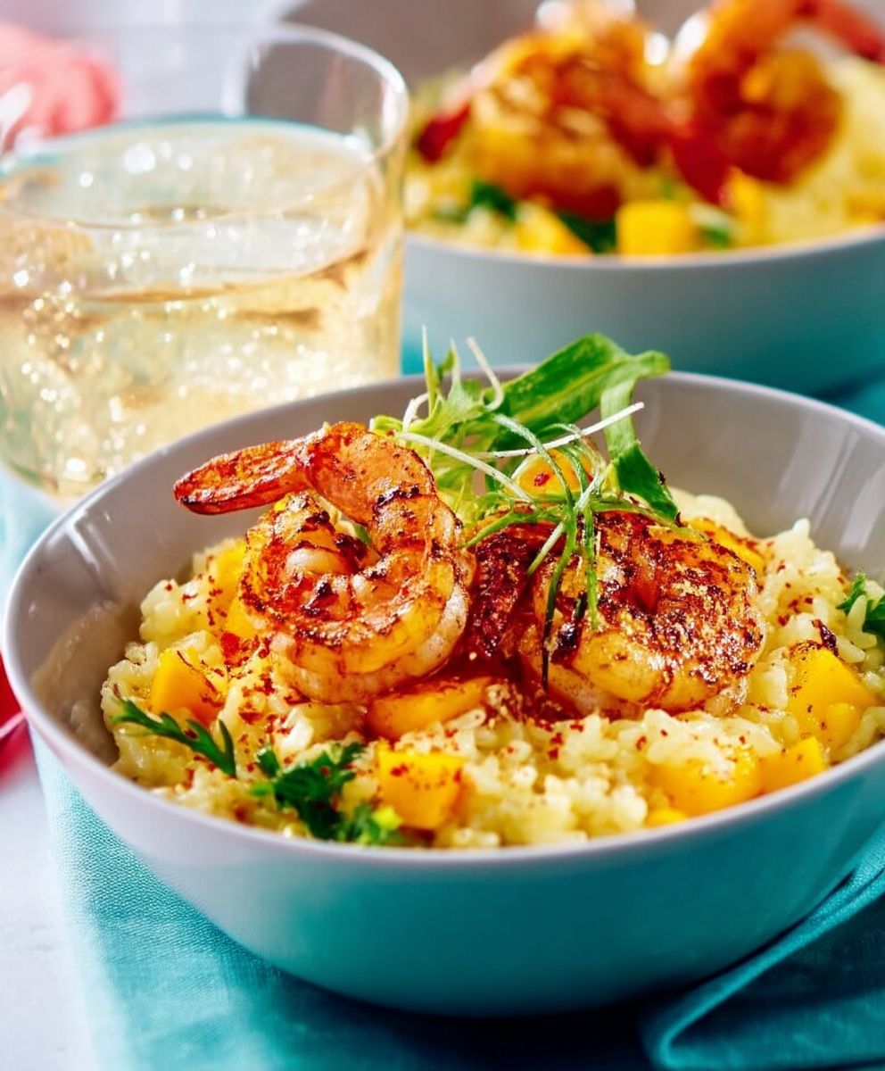Risotto mangue crevettes