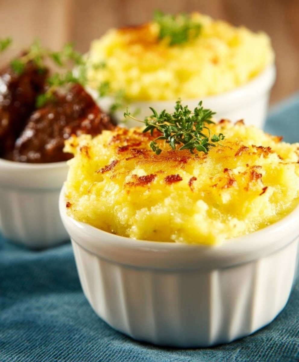 Mijoté agneau purée gratinée