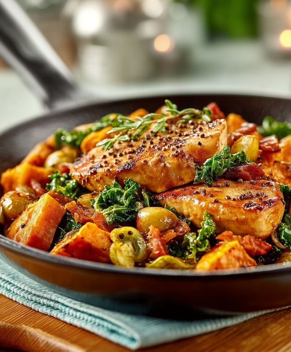 Poulet patates douces