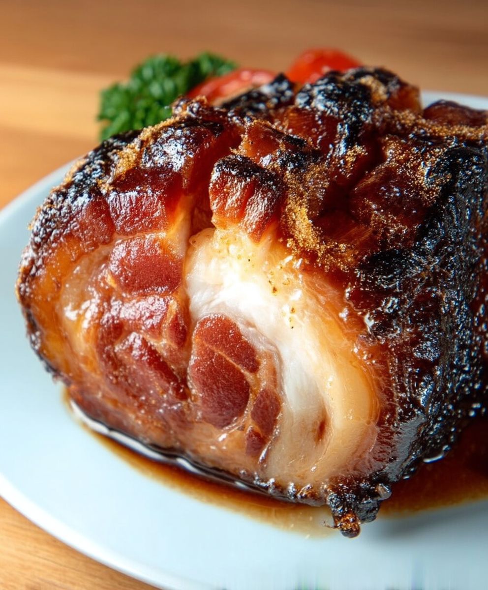 Porc laqué croustillant