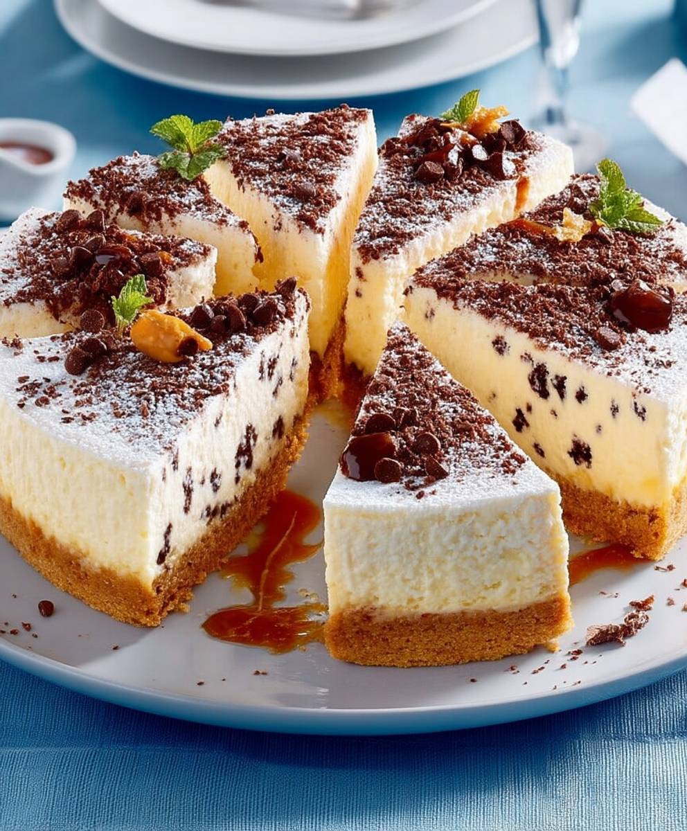 Cheesecake stracciatella