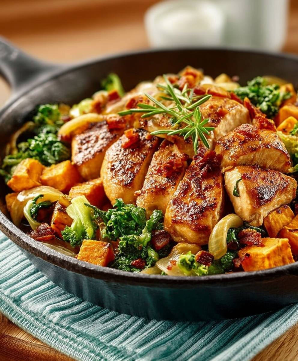 Poulet patates douces