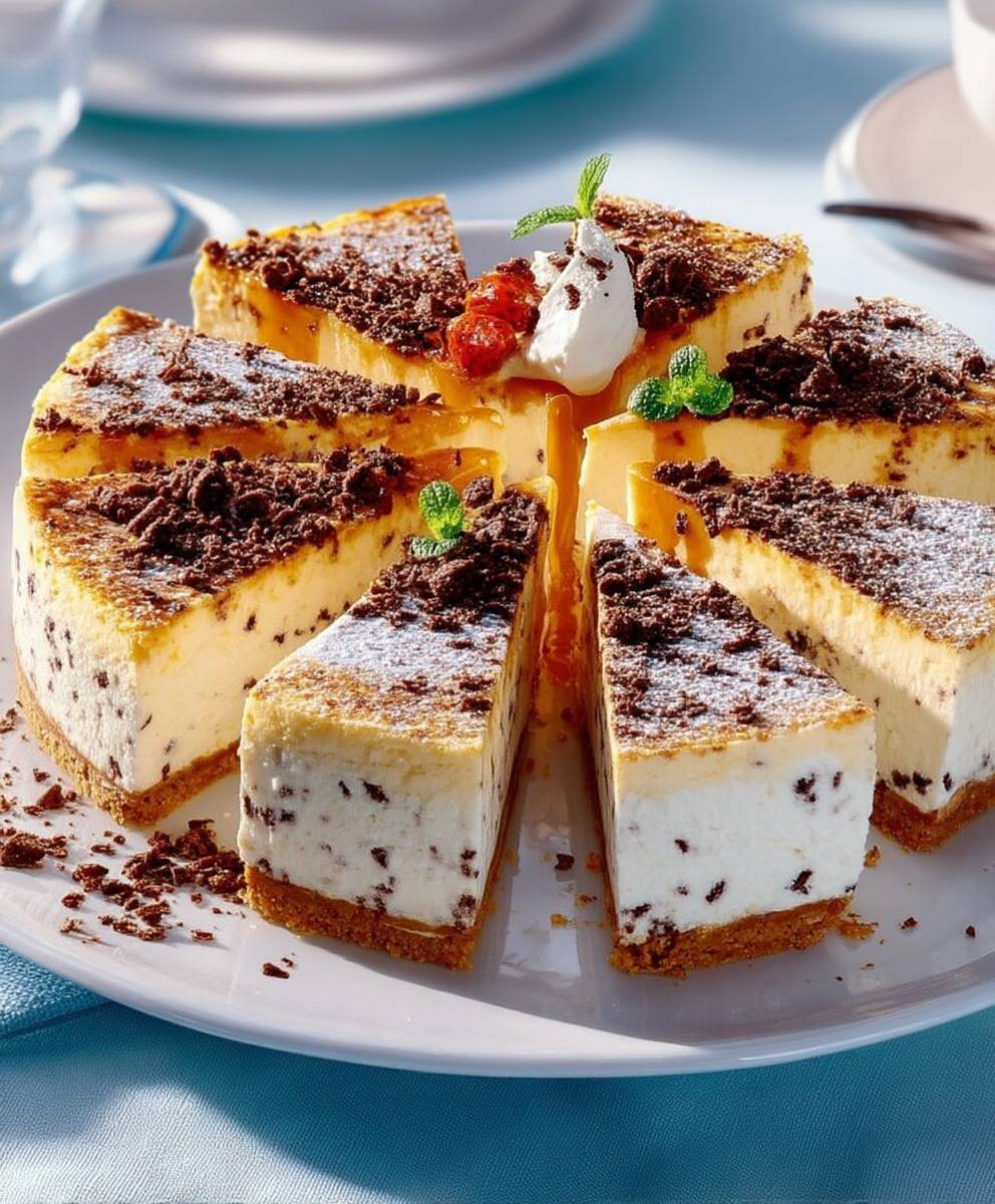 Cheesecake stracciatella