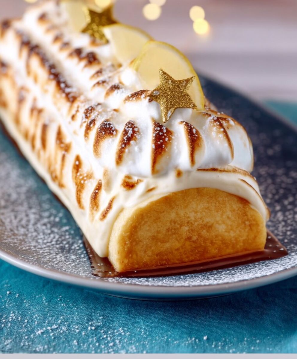 Bûche au citron meringuée