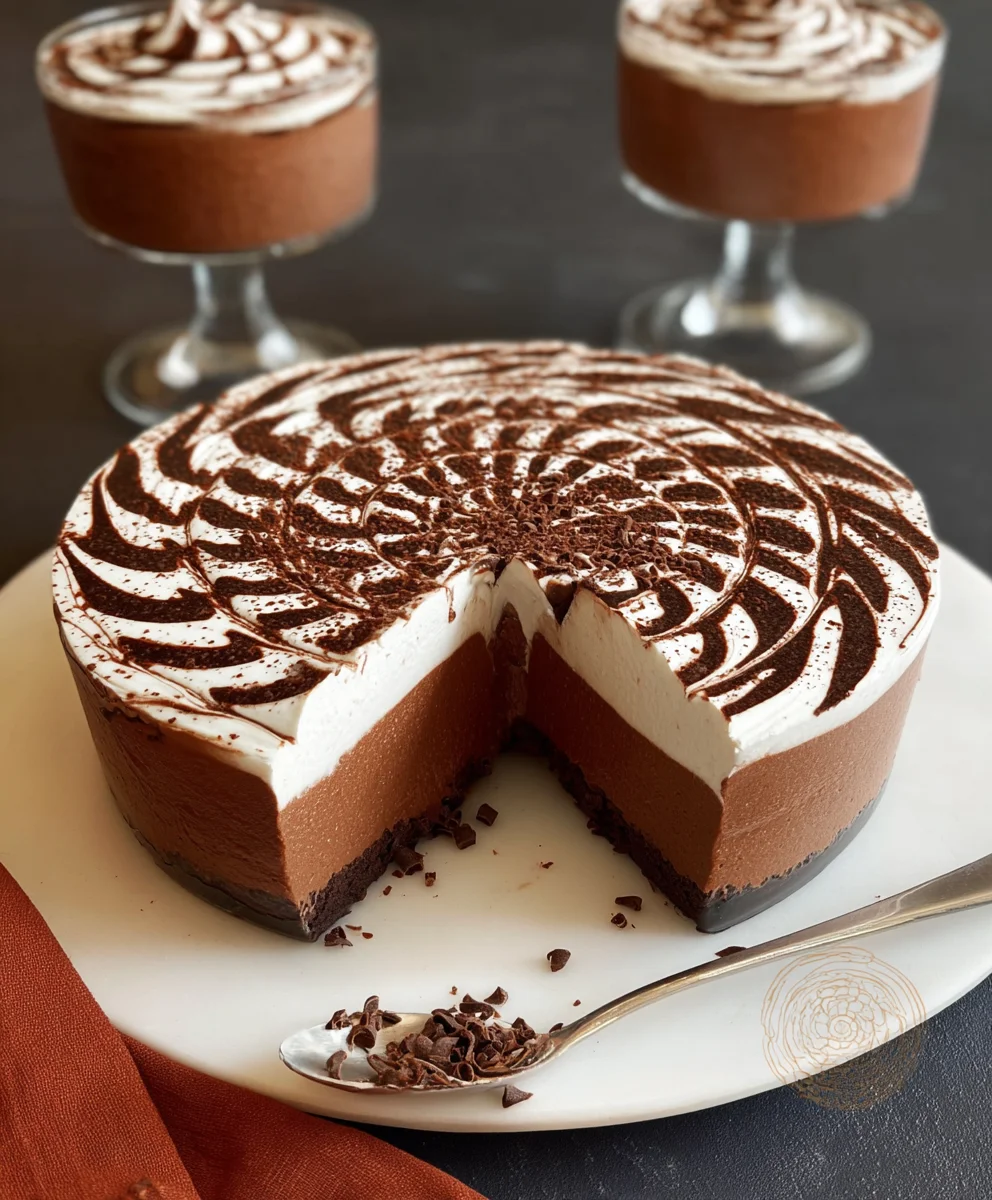 Mousse Zébrée aux Deux Chocolats : la recette facile et chic