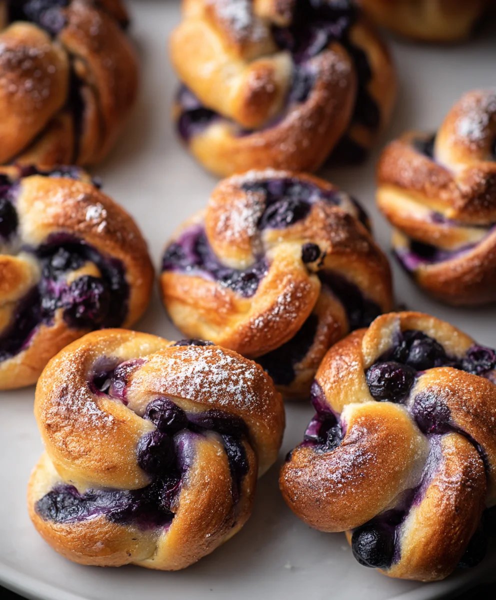 Nœuds aux Myrtilles Moelleux : Recette Facile & Délicieuse