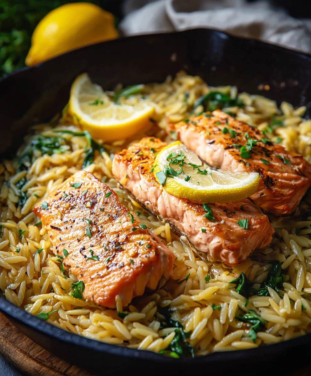 Saumon Orzo Citron en Plat Unique : Recette Facile & Rapide