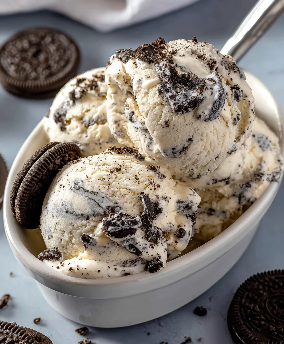 Recette irrésistible de Glace Cookies & Cream maison