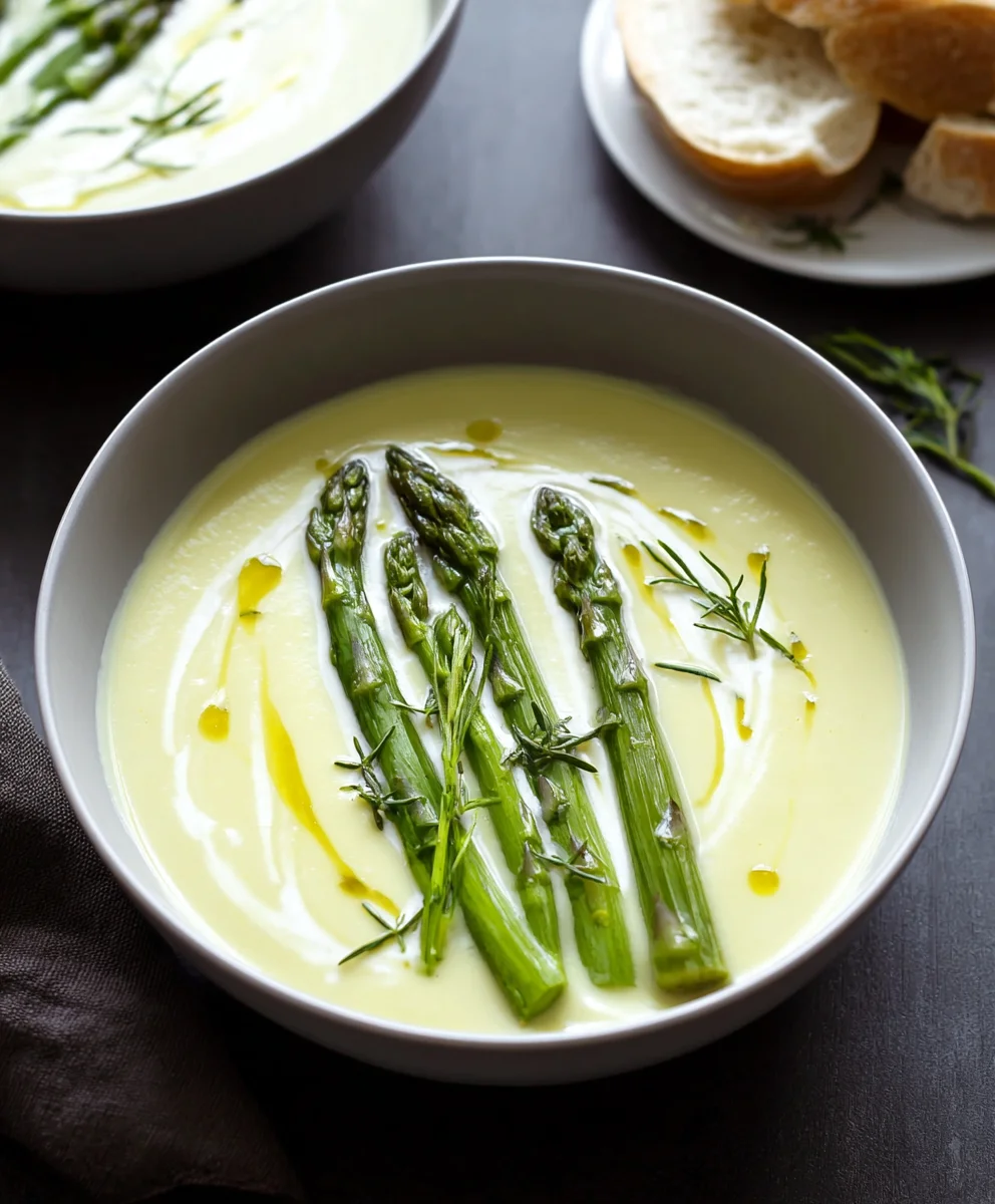 Soupe crème d'asperges: le délice printanier onctueux