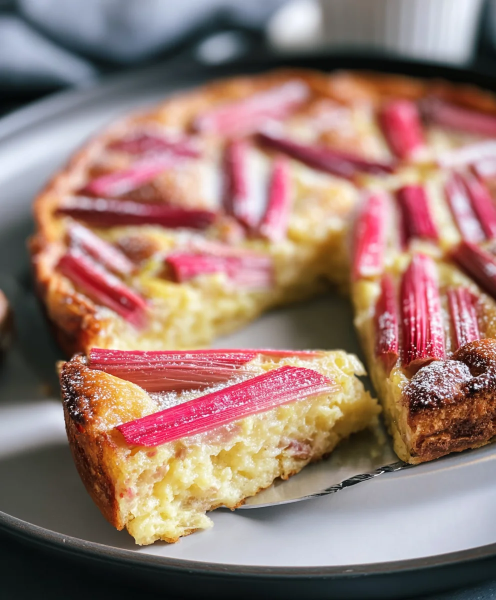 Recette Facile : Clafoutis Rhubarbe Délicieux pour Aujourd'hui