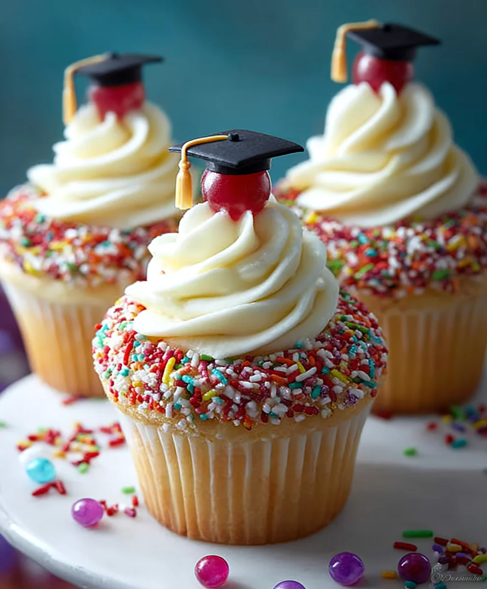 Cupcakes Funfetti Diplôme : Joyeuse Célébration Gourmande