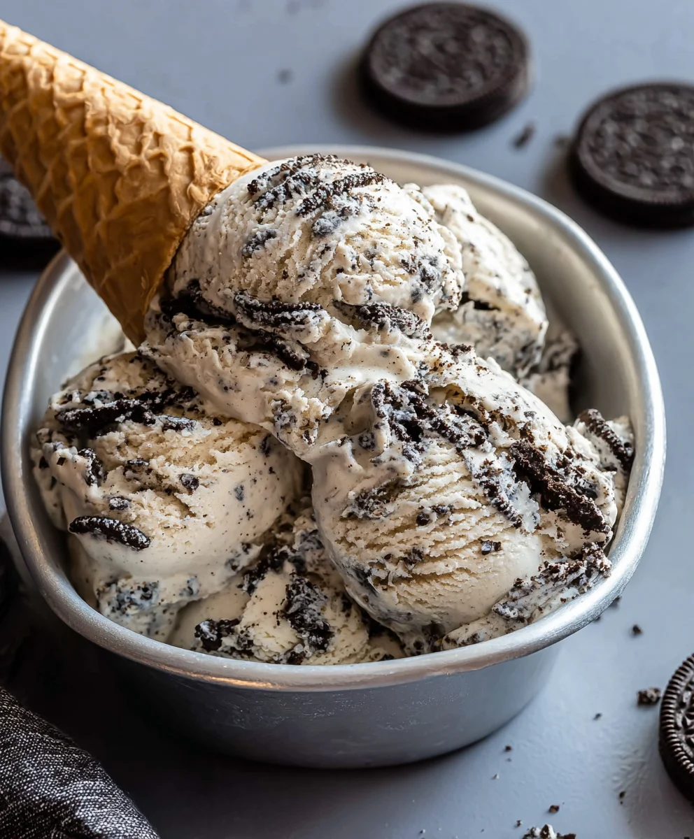 Recette irrésistible de Glace Cookies & Cream maison