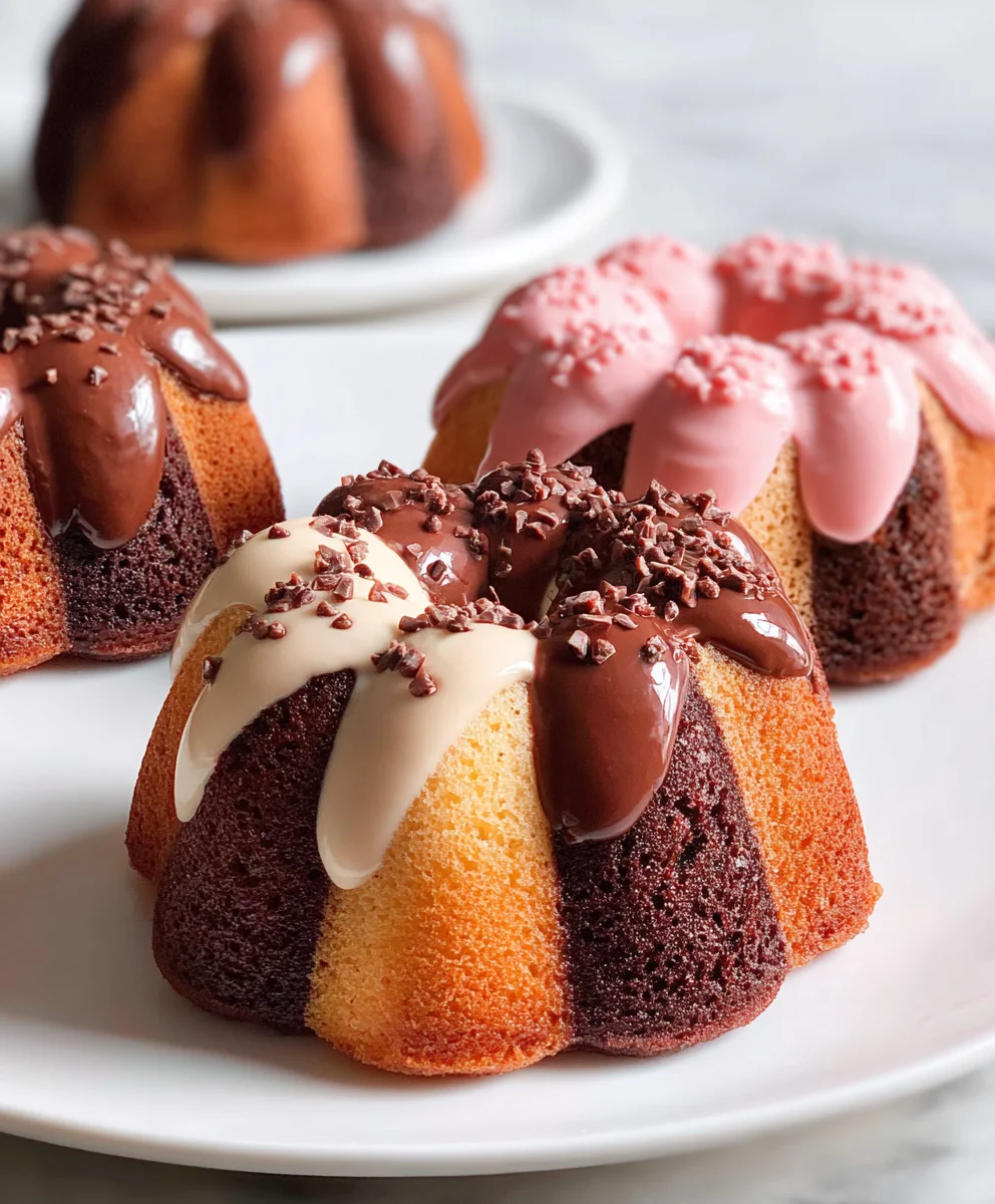 Irrésistibles Mini Bundt Cakes Napolitains : Recette Facile