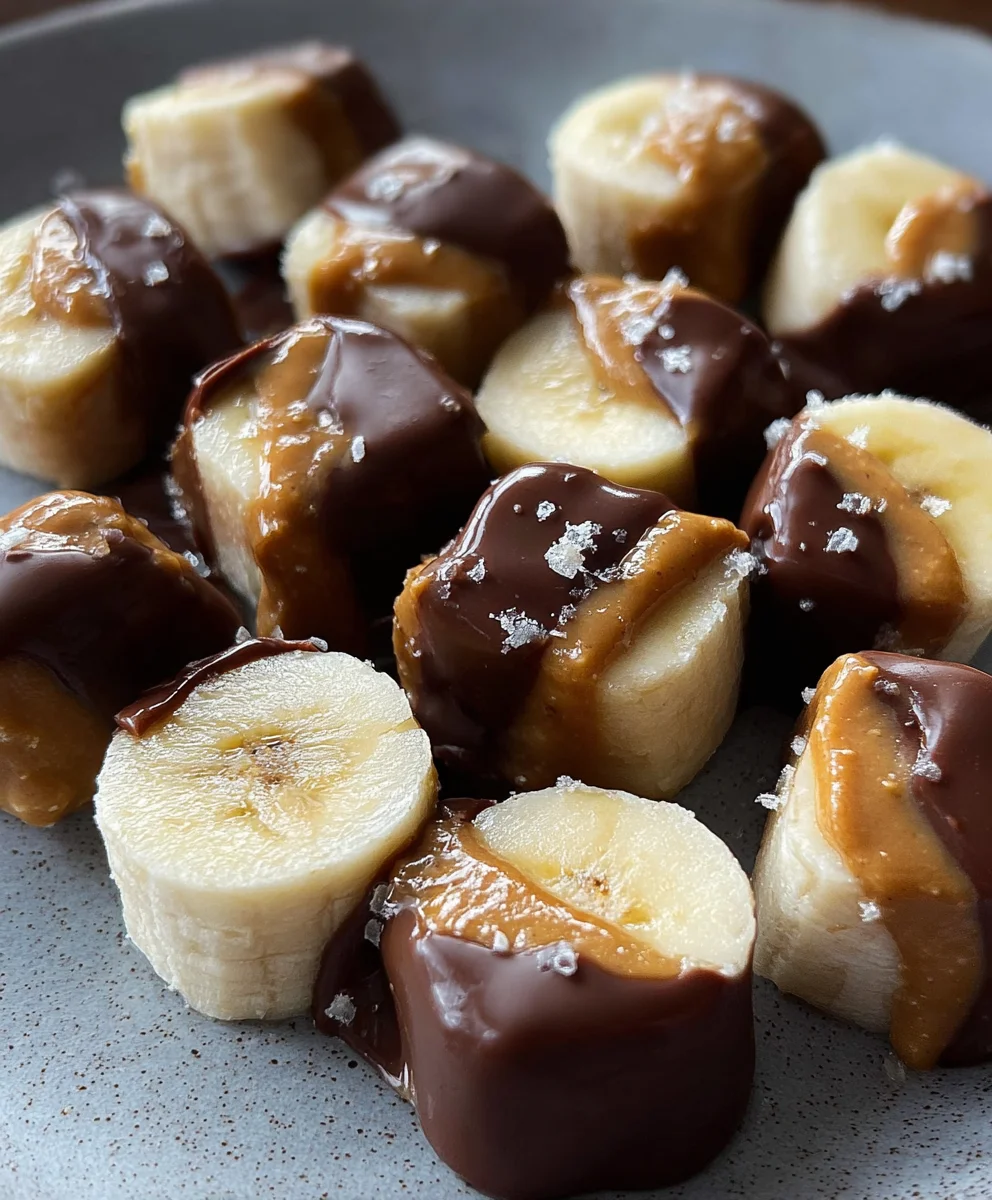 Irrésistibles bouchées glacées banane & beurre de cacahuète !