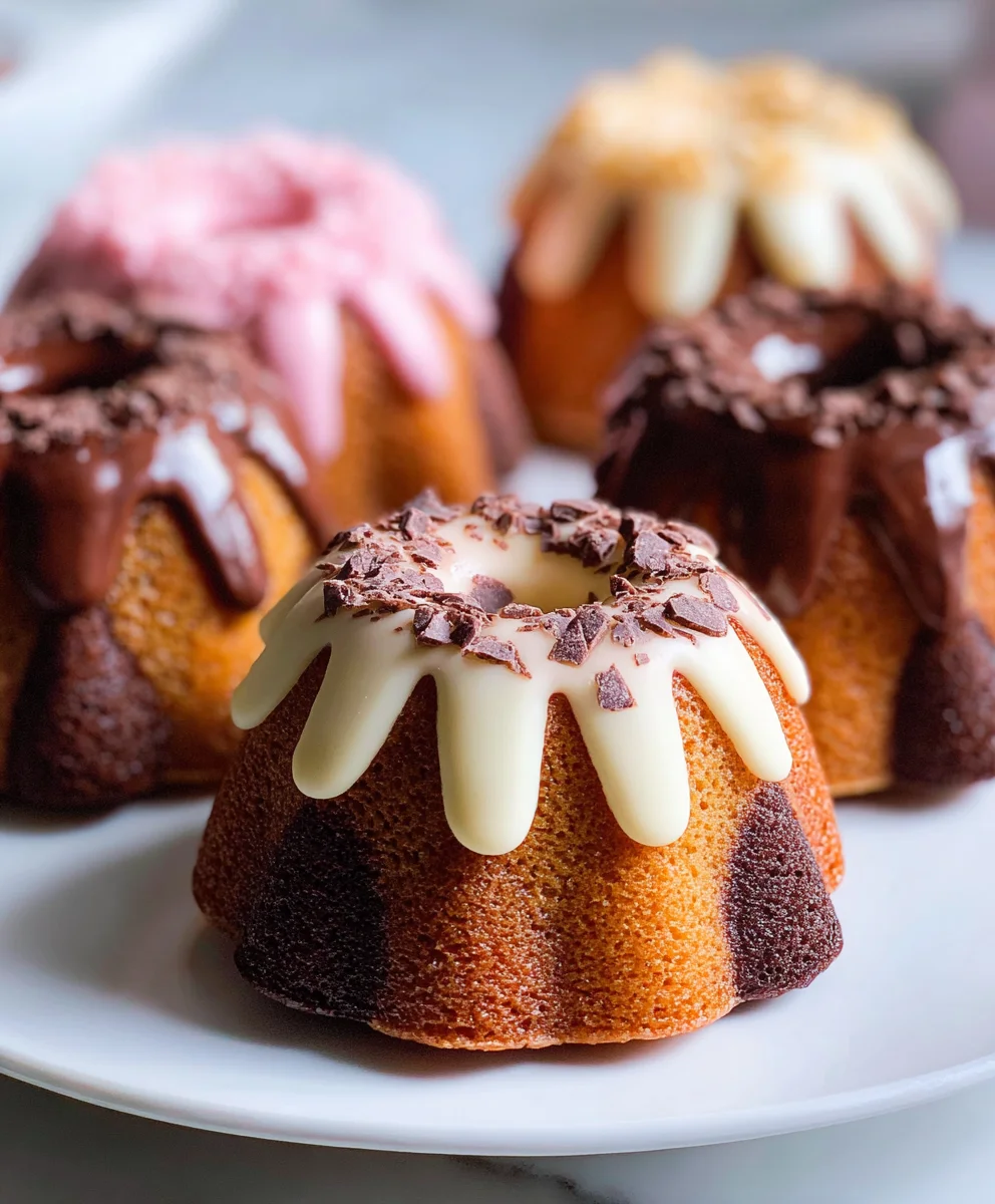 Irrésistibles Mini Bundt Cakes Napolitains : Recette Facile