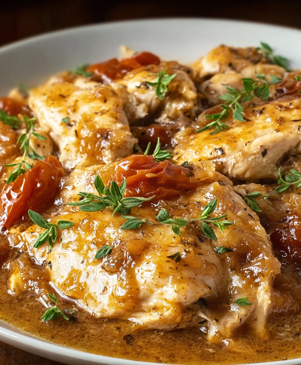 Poulet Fiançailles irrésistible à la mijoteuse pour deux