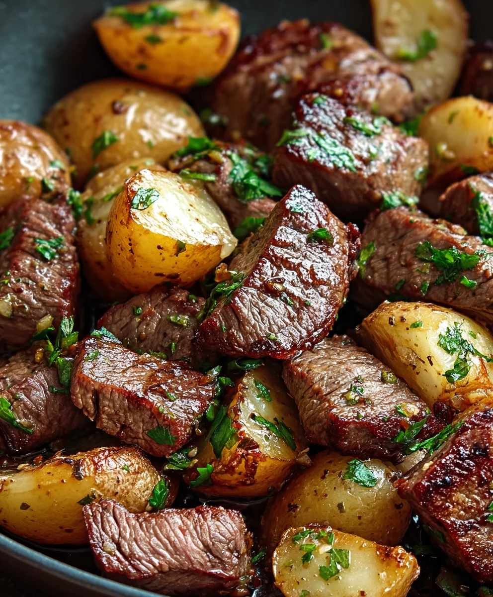 Bouchées de bœuf et pommes de terre : Le plat réconfortant ultime