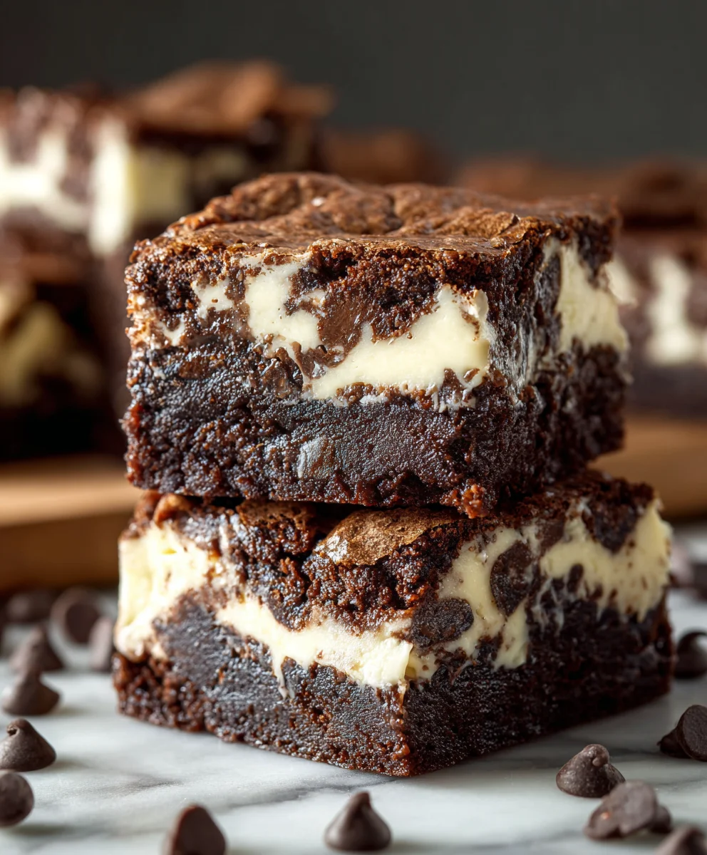 Brownies Fondeurs au Fromage Frais & Pépites de Chocolat
