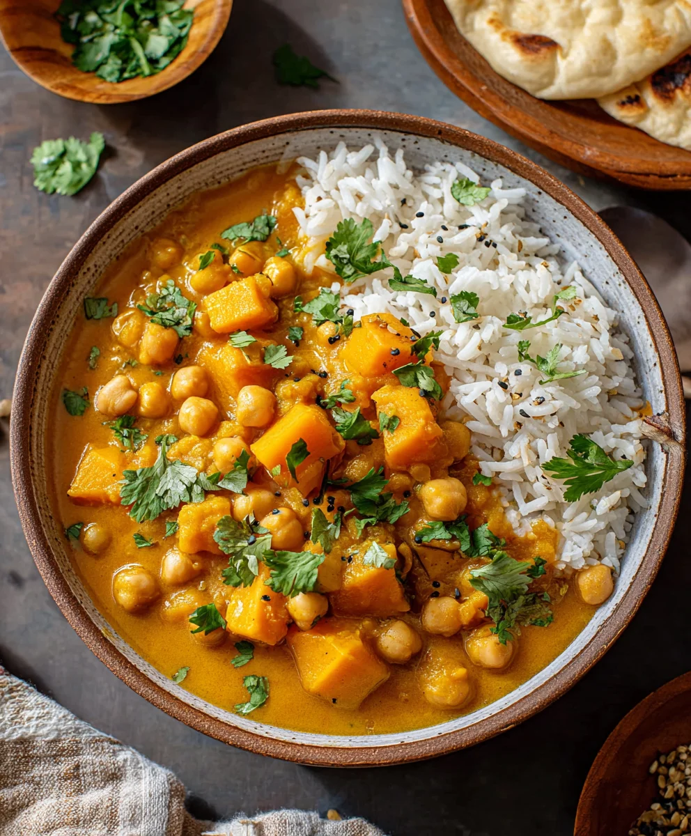 Curry de Potiron et Pois Chiches : Réconfort d'Automne