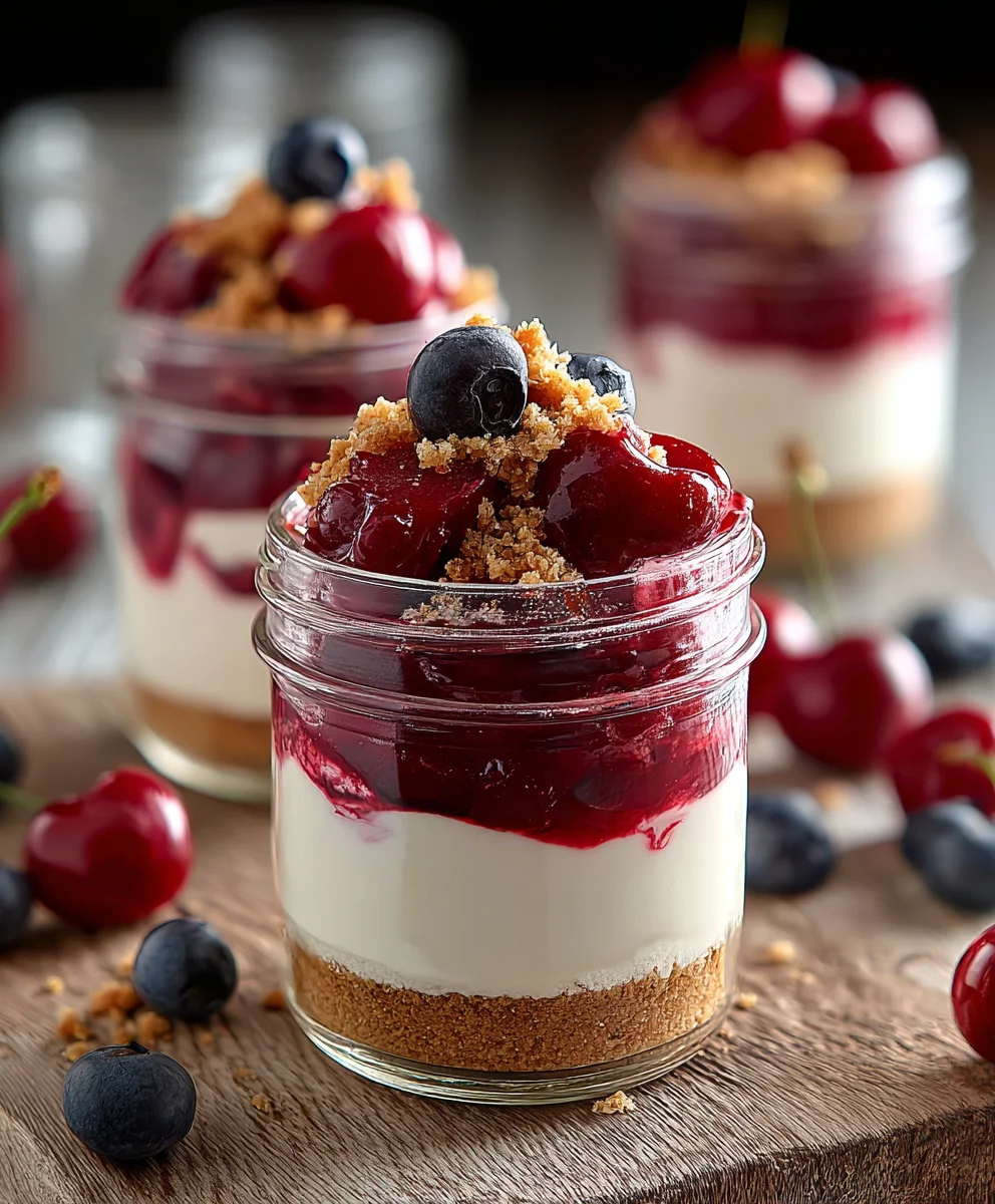 Verrines Cheesecake Cerise Sans Cuisson : Facile & Délicieux