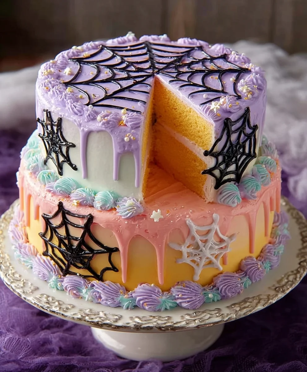 Recette : Gâteau Toile d'Araignée Halloween Pastel Magique