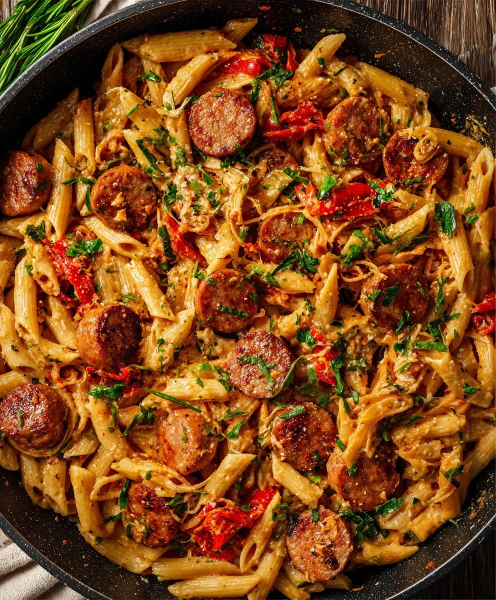 Pâtes Saucisse Cajun au Bœuf: Recette Facile & Savoureuse