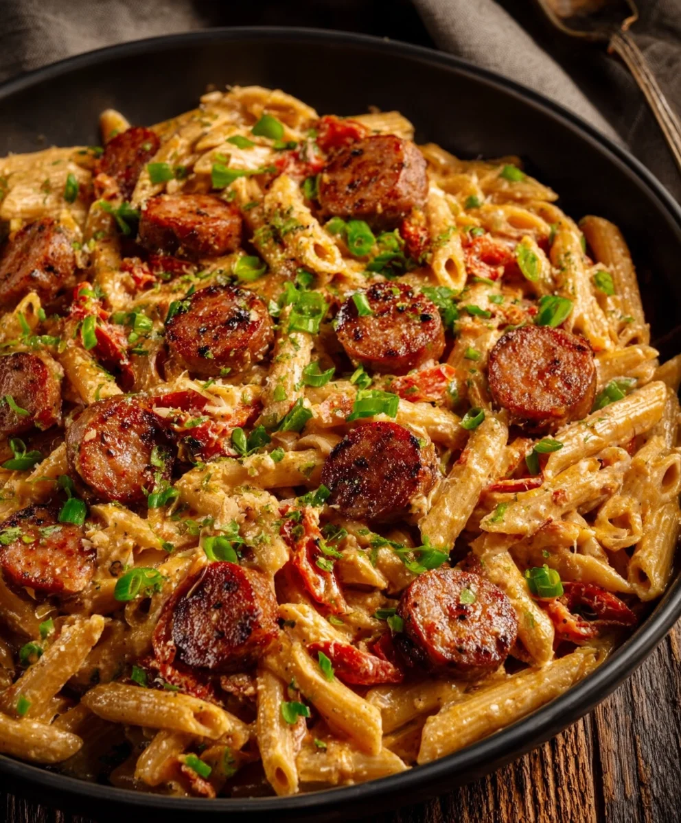 Pâtes Saucisse Cajun au Bœuf: Recette Facile & Savoureuse