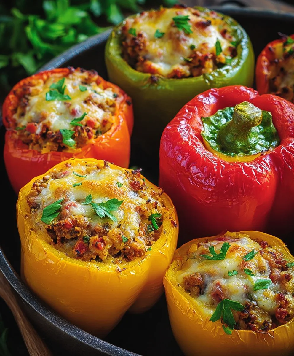 Poivrons Farcis Faciles: Recette Simple & Gourmande au Boeuf