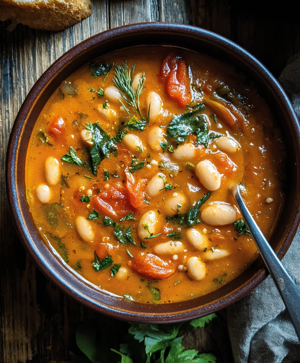 Ragout Crémeux Tomates Haricots Blancs : Repas Simple & Savoureux