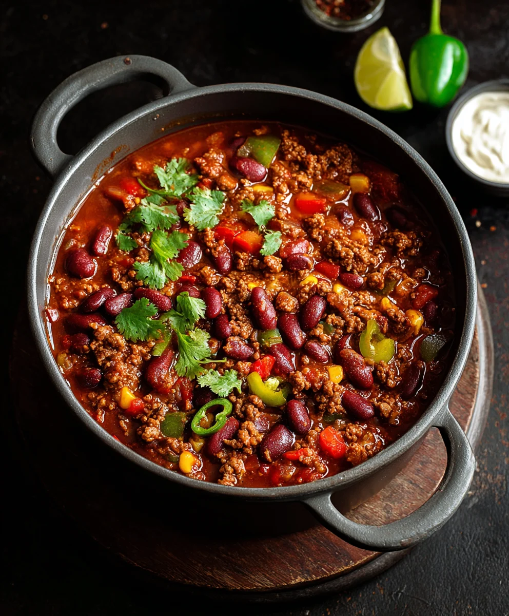 Chili One Pot aux Haricots: Le Plat Réconfortant Parfait