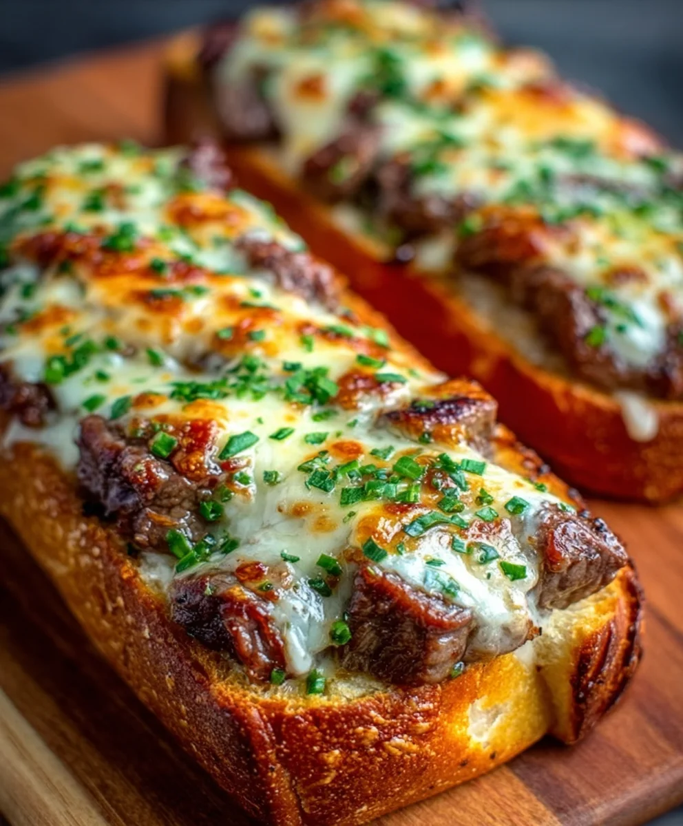 Recette de pain à l'ail, fromage et bœuf irrésistible