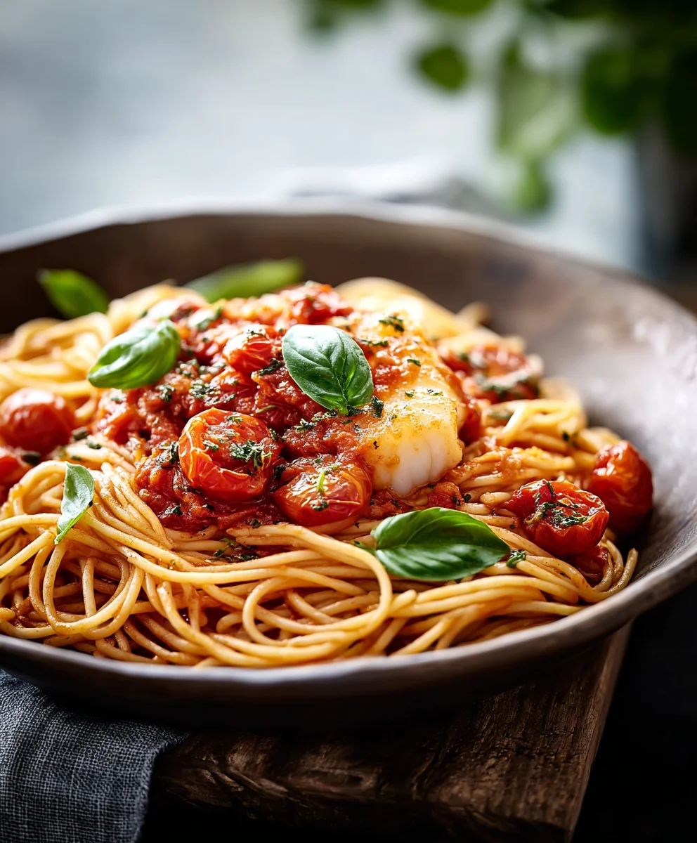 Pâtes Tomate Cabillaud : Recette Facile & Savoureuse