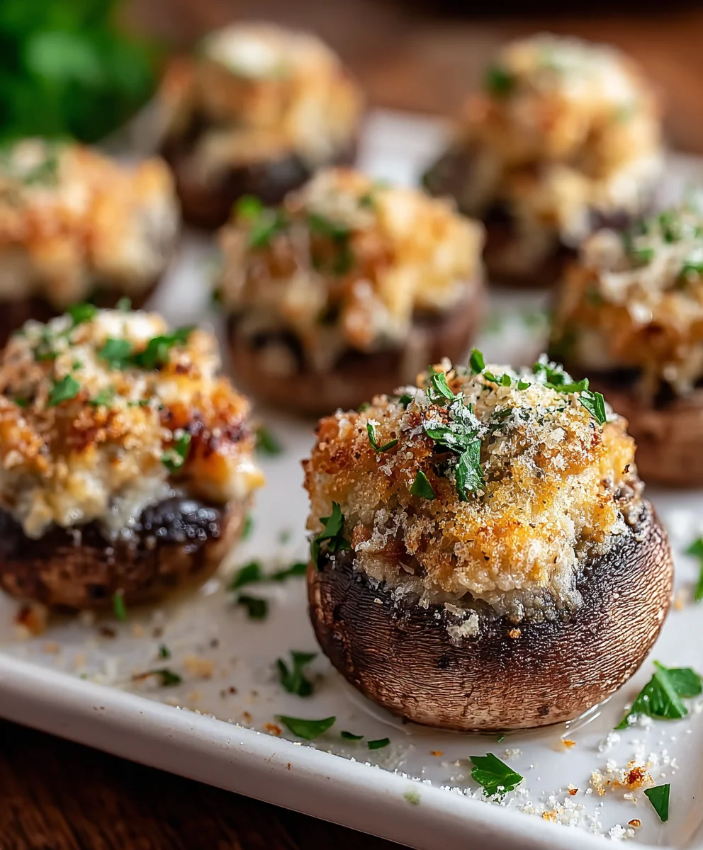Champignons Farcis Ail Parmesan: L'Apéritif Gourmand Parfait!