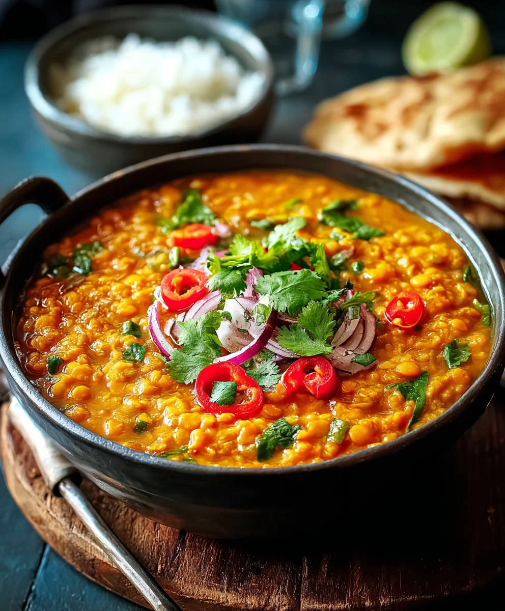 Curry Dhal Minute Lentilles Corail: Recette Facile & Vegan