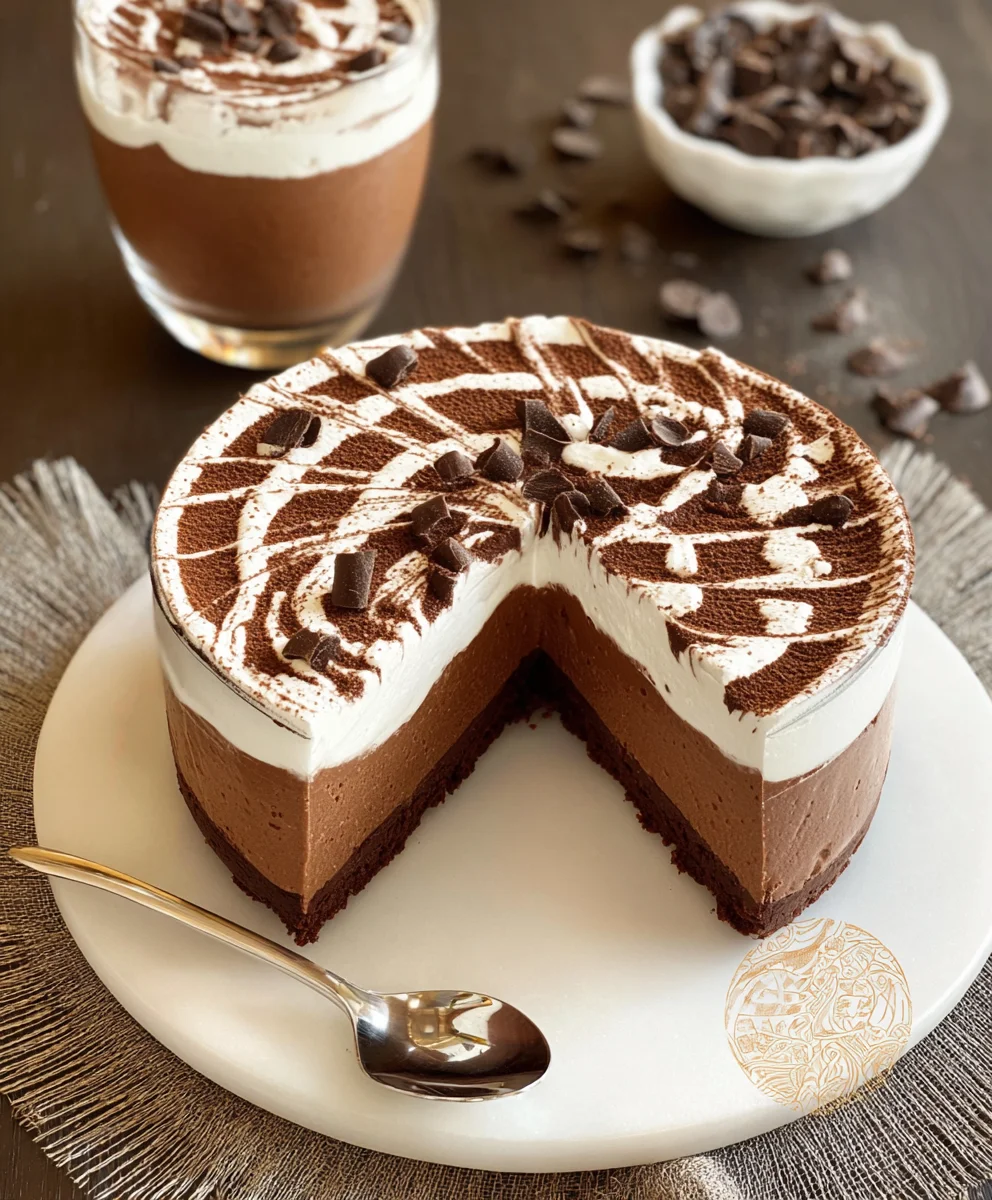 Mousse Zébrée Chocolats Facile et Gourmande