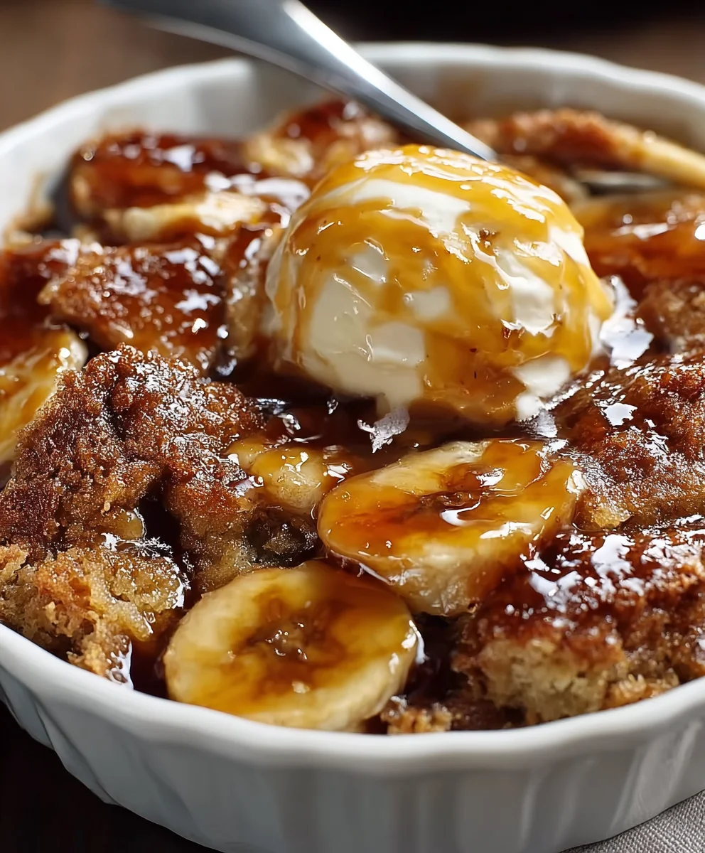 Cobbler Bananes Foster Irrésistible (Sans Alcool)