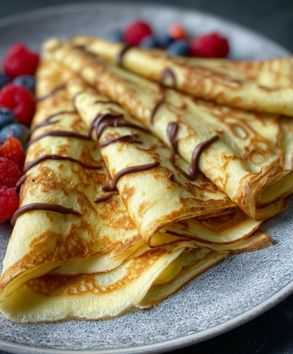 Crêpes Faciles au Mixeur (Rapide et sans Alcool)