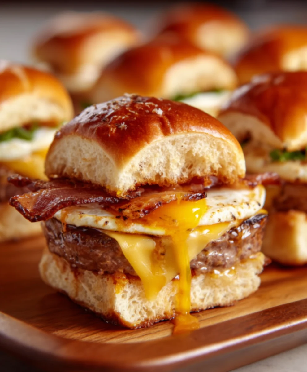 Sliders Cowboy : Petit Déj Boeuf & Œufs Facile