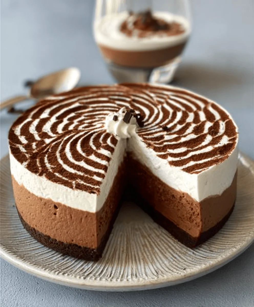 Mousse Zébrée Chocolats Facile et Gourmande